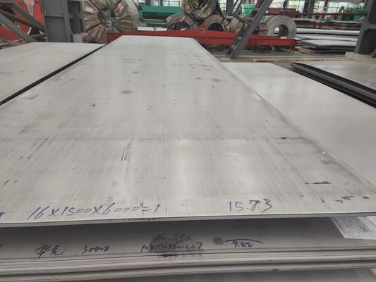SUS304 Paslanmaz Çelik Yassı Levha 2B Yüzey 4'×8' Sıcak Haddelenmiş